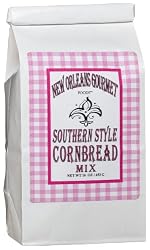 New Orleans Gourmet Foods Southern Style Cornbread Mix, 16-Ounce Bags (Pack of 6)