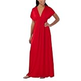 Mossimo® Black Women's Kimono Sleeve Maxi Dress - Red 