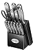 Ginsu 4825 14-Piece Stainless Steel Knife Set,  with Black Block