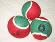 Dog Balls - Christmas Tennis Balls for Dogs - Set of 3