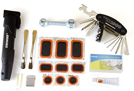 LB1 High Performance Bike Bicycle Repair Compact Tool Kit for Diamondback Mason Pro Complete Mountain Bike with Tire Pump, Tire Patches, Tire Levers, 29 Bicycle Cycling Maintenance Tools and Hanging Bag