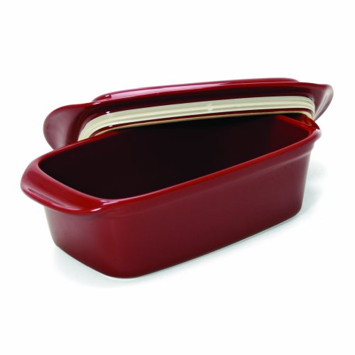 Chantal 1-1/2-Quart Make and Take Loaf Pan, Glossy Apple Red