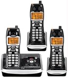 GE 25942EE3 - Cordless phone w/ call waiting caller ID & answering system - 5.8 GHz - black, silver + 2 additional handset(s)