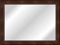 24x36 / 24 x 36 Mirror Frame Tuscan Light Walnut w/ Embossing .. 1.25'' wide