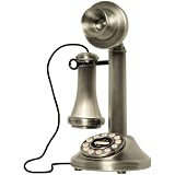 CROSLEY RADIO CR64-BC CANDLESTICK PHONE (BRUSHED CHROME)