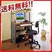 サンワダイレクト パソコンデスク 木目柄 パソコンラック W750 パソコンテーブル [出荷台数8400台突破] 100-002
