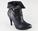 Fold-Over Ankle Boot 8 BLACK