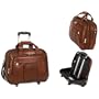 McKlein USA R Series Damen Detachable-Wheeled Leather Laptop Case in Brown