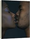 Box Canvas Print of Lovers kissing from Science Photo Library