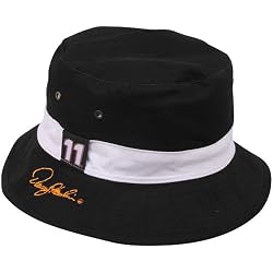 NASCAR Chase Authentics Denny Hamlin Black-White Angler Reversible Bucket Hat