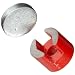 Cast Alnico 5 Button Magnet With Keeper, 3/4" Diameter, 1/2" Thick, 7/32" Center Hole (Pack of 1)