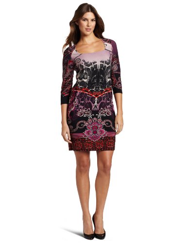 Tiana B Women's Pretty In Print and Pretty Dress, Multi, Large