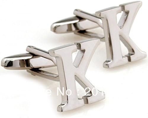 Cufflinks for Man Male Classic initials K letter I silver cufflinks 157501