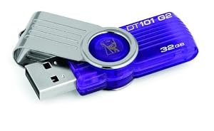 Kingston Technology 32GB DataTraveler 101 Generation 2 USB Flash Drive - Purple