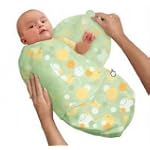 Kiddopotamus SwaddleMe Microfleece, Bubble Green, Small