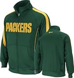 NFL Men's Green Bay Packers Tailgate Time Track Adult Long Sleeve Full Zip Track Jacket (Dark Green/Yellow Gold, XX-Large)