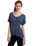 Kensie Girl Juniors Sheer Cargo Tee