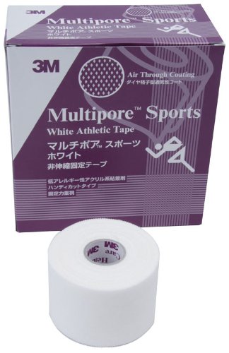 3M(スリーエム) マルチポアスポーツホワイト非伸縮固定テープ  298050