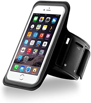 AIBO Water Resistant Adjustable Sports Running Armband with Key Holder / Screen Protector for iPhone 6 /6S 4.7 inch ( Black )