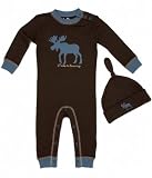 Hatley Moose be Dreaming Coverall and Knot Cap