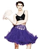 Hell Bunny 20 Length 50's Petticoat Skirt Black, Red, Purple, Pink & White