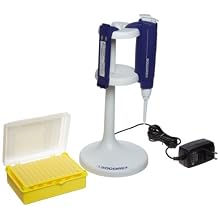 Wheaton W870904-A Acura Electro 926 XS Micropipette Basic Package, 0.5 - 10 microliters Volume, 0.05 microliters Graduation, < +/- 0.6% Maximum Inaccuracy, 10 microliters Ultra Tip, 4.8V