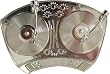 Silver DJ Turntables Metal Belt Buckle Silver DJ Turntables Metal Belt Buckle