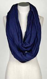 Tencil Circular Scarf Navy
