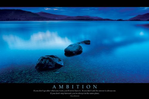 1art1 Empire 170781 Motivation - Ambition - See Landschaften Plakat Poster - 91.5 x 61 cm