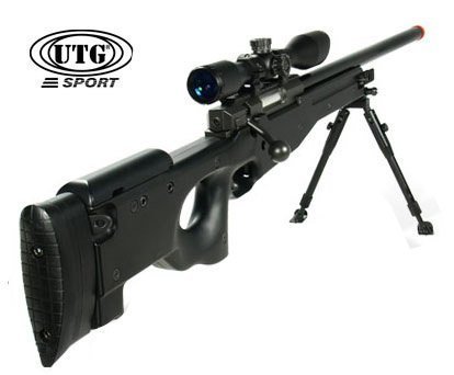 UTG Shadow Ops Black Bolt Action Airsoft Rifle