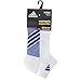 adidas Women's Superlite Stripe No Show Socks (3-Pair), White/Night Flash Purple/Semi Solar Yellow/Flash Red, Medium