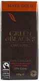Green and Black's Organic Dark Chocolate Maya Gold 100 g (Pack of 5)