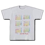 2009カレンダー(メモ付) Tシャツ(シルバーグレー) M