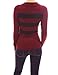 PattyBoutik Sexy Strips Bolero Style V Neck Knit Top Sweater