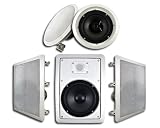 5 New In Wall or Ceiling Speakers Acoustic Audio HT-85