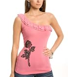 G by GUESS Ella Ruffle One Shoulder Top