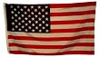 Flagpole to Go 3 Foot By 5 Foot Screened Nylon US Flag