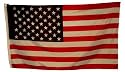 Flagpole to Go 3 Foot By 5 Foot Screened Nylon US Flag