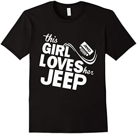 Men's Jeep Girl T-shirt, This Girl Loves Her Jeep tshirt,Jeep Hair XL Black
