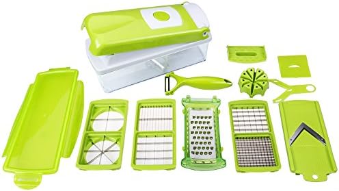 12 PC Super Slicer Plus Vegetable Fruit Peeler Dicer Cutter Chopper Nicer Grater