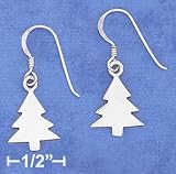 Sterling Silver Christmas Tree Earrings by SilverChicks