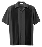 Men's Knit Ottoman Color Block Camp Shirt