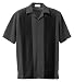 Men's Knit Ottoman Color Block Camp Shirt