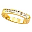 14K Yellow Gold Diamond Wedding/Anniversary Band - 0.28 Ct.