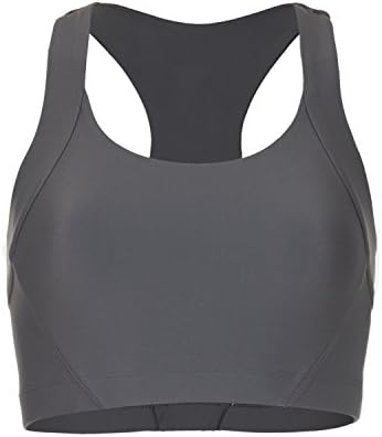 Women's Vie Active Gabrielle Racerback Workout Bra-Slate Grey/Light Grey/White-US SIZE S