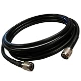 Cellphone-Mate CM400 Black 20 Ft Ultra-Low-Loss LMR400 Coaxial Coax Cable CM001-20
