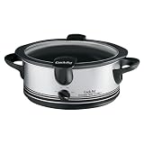 Crockpot SCVS600 6-Quart Oval Manual Slow Cooker, Stainless