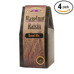 Leonard Mountain Hazelnut Raisin Bread Mix, 17-Ounce Boxes (Pack of 4) by Mama Leone's