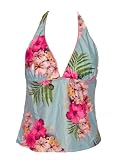 Athena Tropical Aqua Tankini Swimsuit-top 14