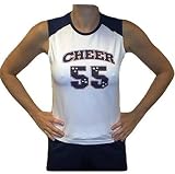 Tia's Womens Cheer 55 Baseball Tee